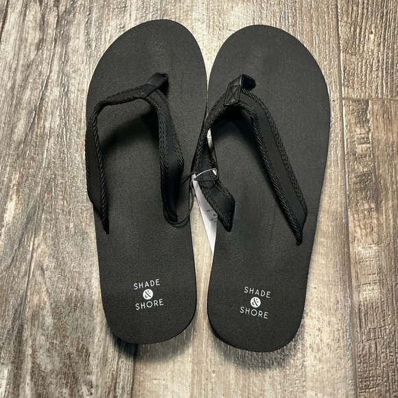 Shade & Shore Black Sandals Size 10 - Picture 5 of 7